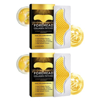 Thumbnail for Two packages of Forehead Collagen Patches with yellow patches inside on a white background.