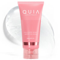 Thumbnail for Pink tube of QUIA Korean Beauty Collagen Night Wrapping Mask on a white background