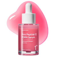 Thumbnail for Pink Peptide 12 PDRN Serum bottle with dropper on a white background