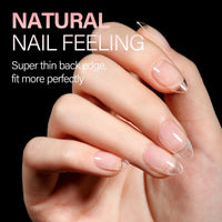 Thumbnail for AILLSA AILLSA Short Almond Nail Tips Soft Gel Pre-Shaped