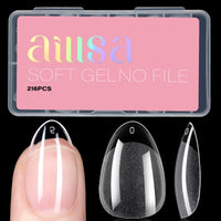 Thumbnail for AILLSA AILLSA Short Almond Nail Tips Soft Gel Pre-Shaped