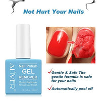 Thumbnail for ALIVER Gel Nail Polish Remover for Nails in 3-5 Minutes, Easily & Quickly Remove Gel, No Need for Foil, Soaking or Wrapping, Protect Your Nails-15 ml