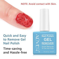 Thumbnail for ALIVER Gel Nail Polish Remover for Nails in 3-5 Minutes, Easily & Quickly Remove Gel, No Need for Foil, Soaking or Wrapping, Protect Your Nails-15 ml