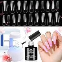 Thumbnail for Beetles Gel Polish Beetles Gel Nail Kit | Easy Nail Extension Set with 500Pcs Soft Gel Nail Tips