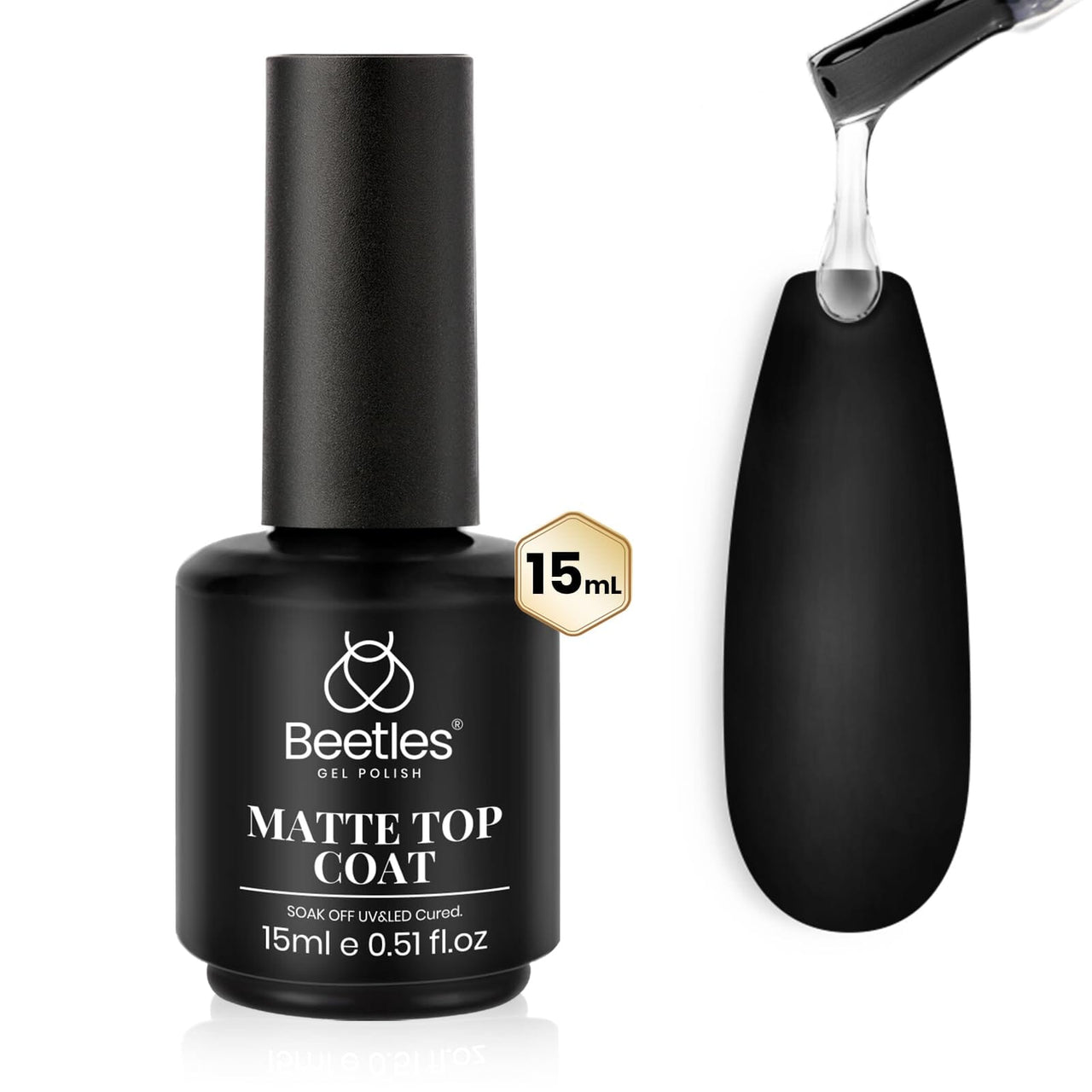 Beetles Gel Polish Beetles Matte Gel Top Coat - 15ML