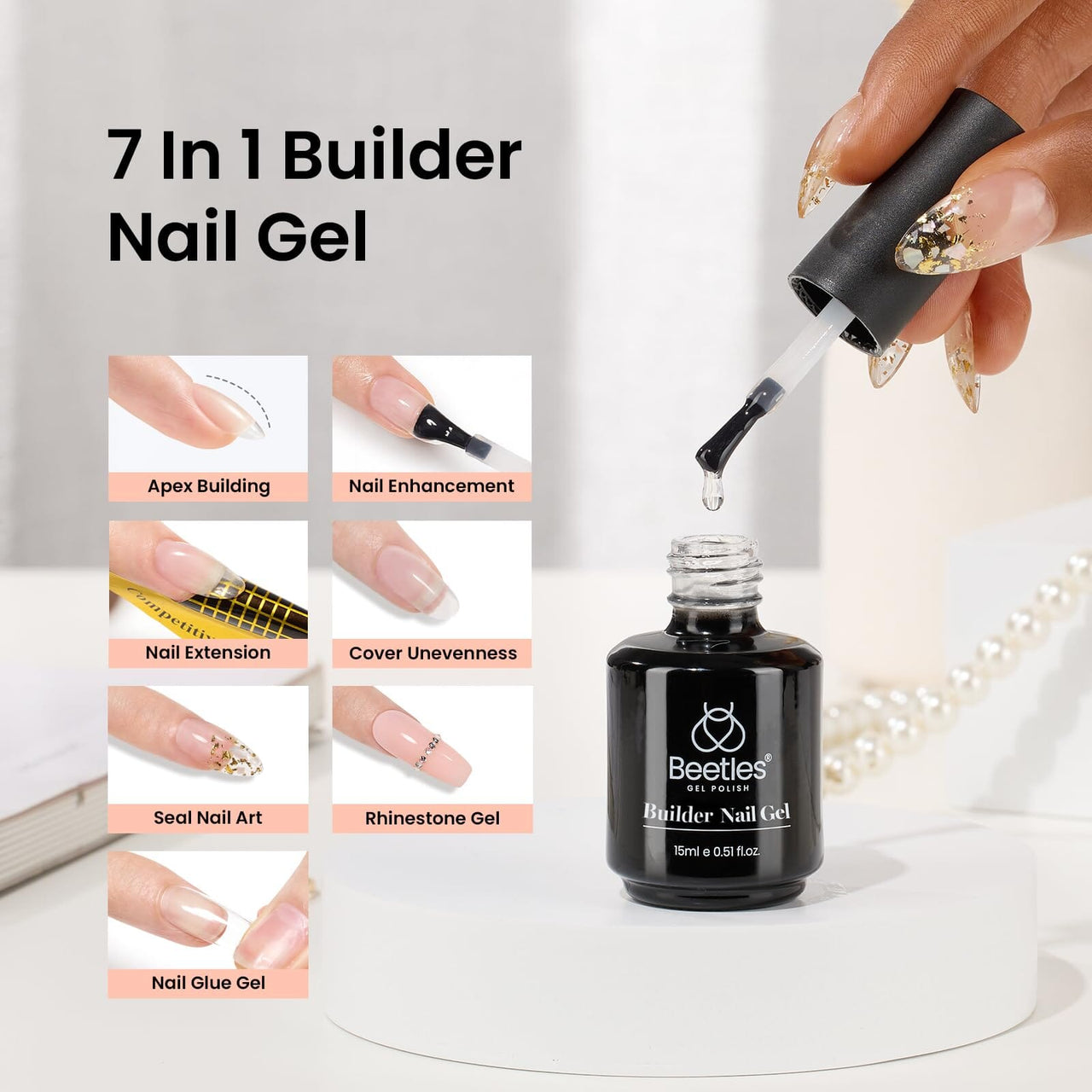 Beetles Gel Polish Builder Nail Gel 7 in 1