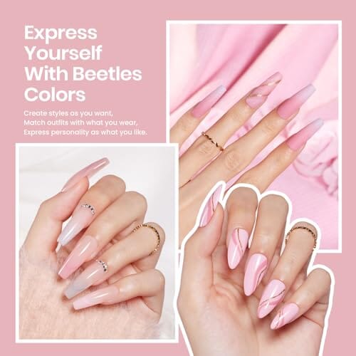 Beetles Gel Polish Gel Nail Polish Kit + Lamp