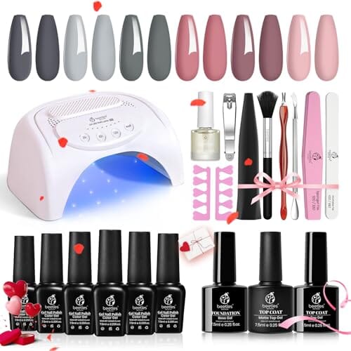 Beetles Gel Polish Gel Nail Polish Kit + Lamp