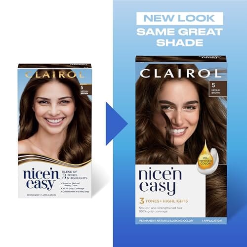 Clairol Clairol Nice'n Easy Permanent Hair Dye, 6R Light Auburn Hair Color, Pack of 1