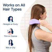 Thumbnail for Crave Naturals Hair Care Purple Crave Naturals Glide Thru Detangling Brush