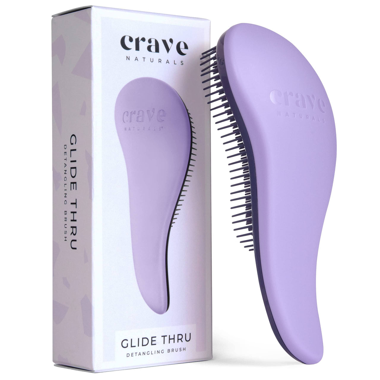 Crave Naturals Hair Care Purple Crave Naturals Glide Thru Detangling Brush
