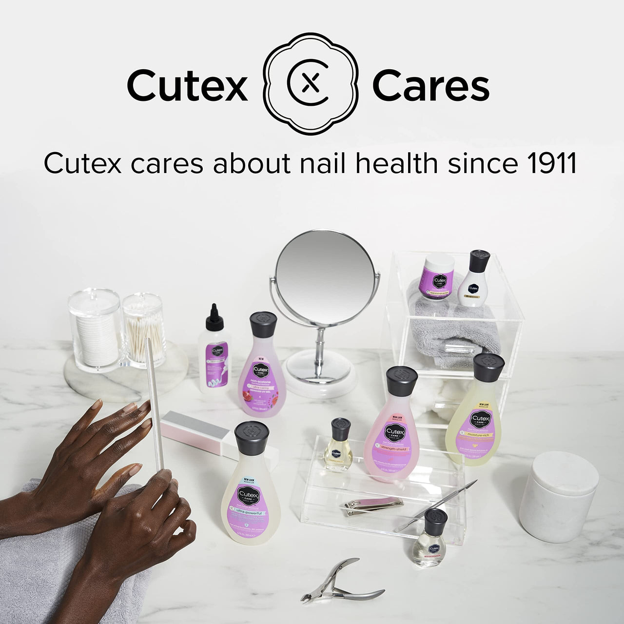 Cutex Cutex Nail Polish Remover, Strength Shield, Leaves Nails Looking Healthy, Contains Vitamins E, B5 & Hydrolyzed Silk, 6.76 Fl Oz