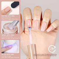 Thumbnail for GAOY GAOY Sheer Light Pink Gel Nail Polish, 16ml Jelly Milky White Peach Translucent Color 1352 UV Light Cure Gel Polish for Nail Art DIY Manicure and Pedicure at Home
