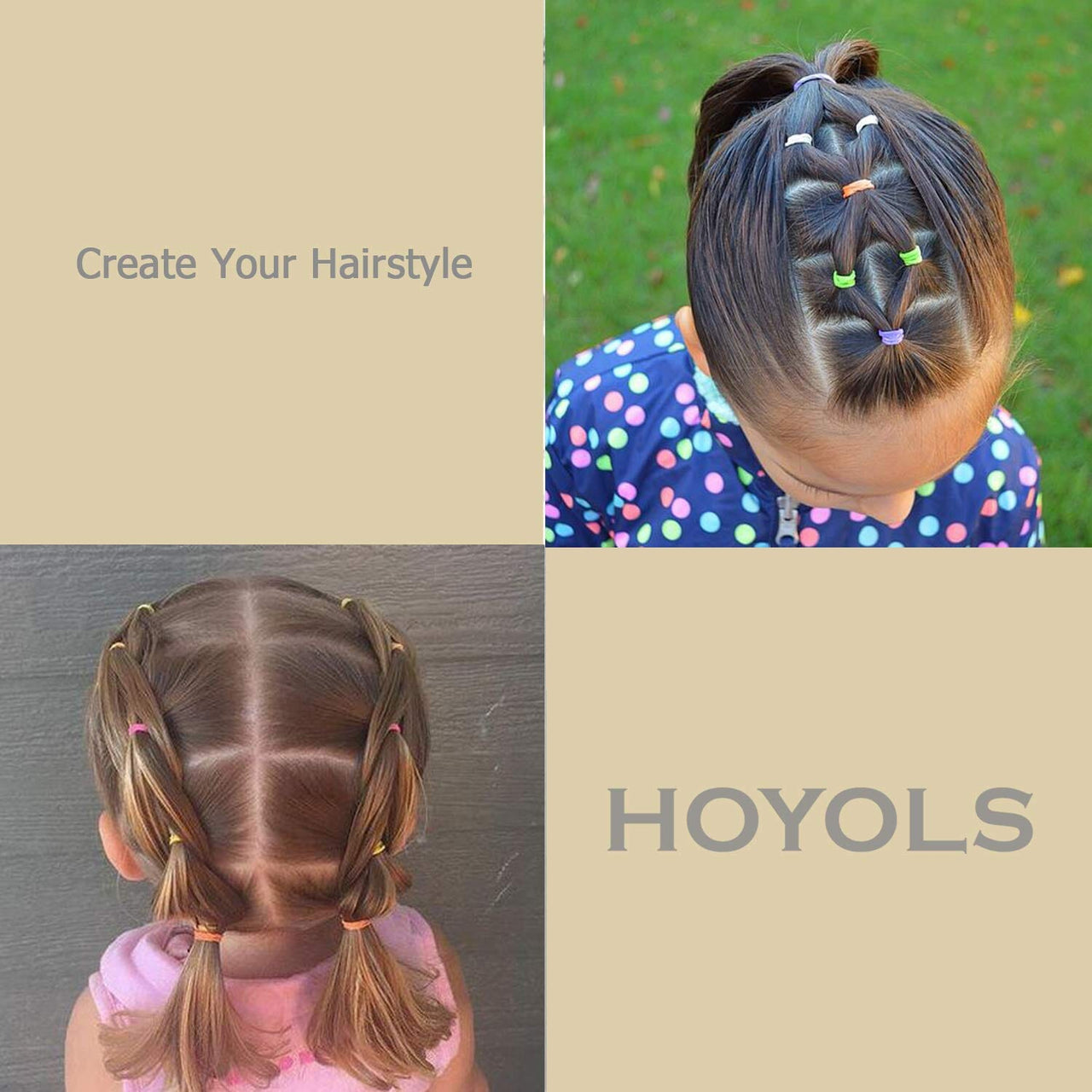 HOYOLS HOYOLS Baby Hair Ties Hair Rubber Bands for Toddler Infants Kids Girls Thin Small Hair Elastics TPU 1500 Piece Pack