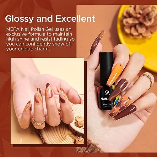 MEFA MEFA Gel Nail Polish Set | 12 Colors - Warm Tones