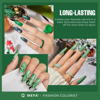 Thumbnail for MEFA MEFA Green Gel Nail Polish | Misty Forest | 6 Colors