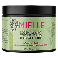 Thumbnail for Mielle Organics 12 Oz Mielle Organics Rosemary Mint Strengthening Hair Masque, Essential Oil & Biotin Deep Treatment, Miracle Repair for Dry, Damaged, & Frizzy Hair, 12 Ounces