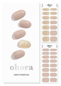 Thumbnail for ohora Ohora Semi Cured Gel Nail Strips (N Nudist) 