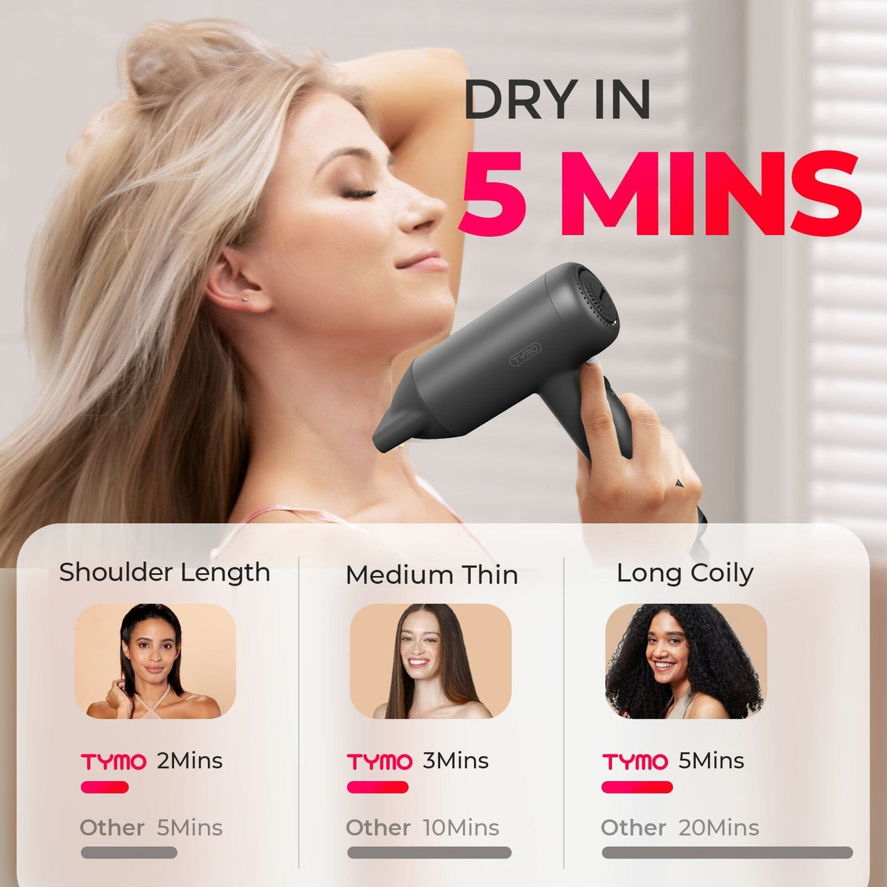 Tymo Beauty Hair Dryers TYMO Air Hype Lite