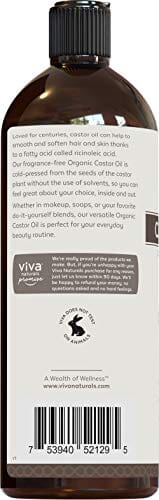 Thumbnail for Viva Naturals Viva Naturals Organic Castor Oil, 16 fl oz - Cold Pressed Castor Oil