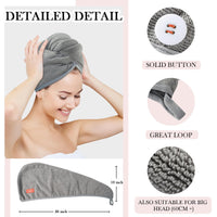 Thumbnail for YoulerTex YoulerTex Microfiber Hair Towel x2